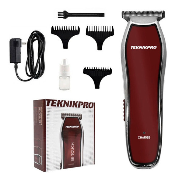 Máquina Patillera Trimmer Recargable Re-touch Teknikpro 0 Máquina Patillera Trimmer Recargable Re-touch Teknikpro 0