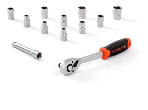 Juego De Bocallaves 12 Piezas Encastre 1/2 Hamilton Jb20 1