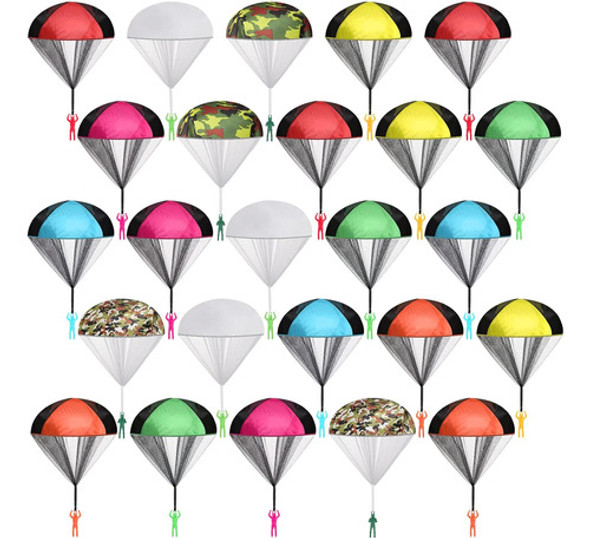 Juguetes De Paracaidas Para Niños, Diseño Militar, 25 Pcs 0