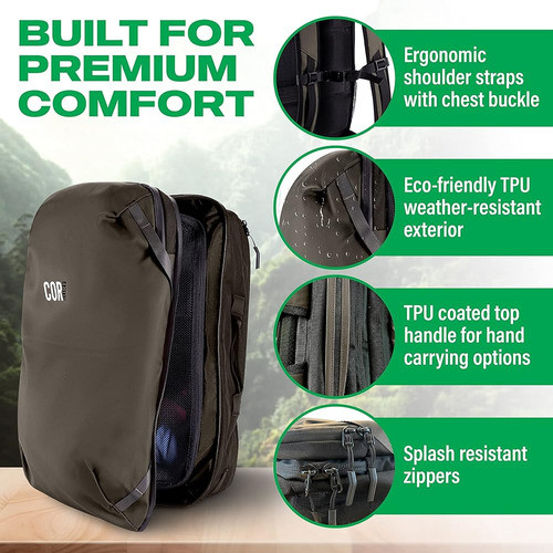 Paquete De Mochila De Viaje Cor Surf Carry On | Mochila De V 1