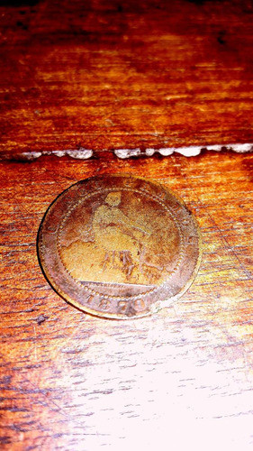 Antigua Moneda Española Cinco Centimos 1870, Sana. 1