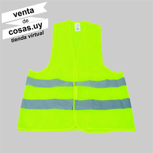 Dos (2) Chalecos Amarillo Con Cinta Reflectiva Seguridad 1