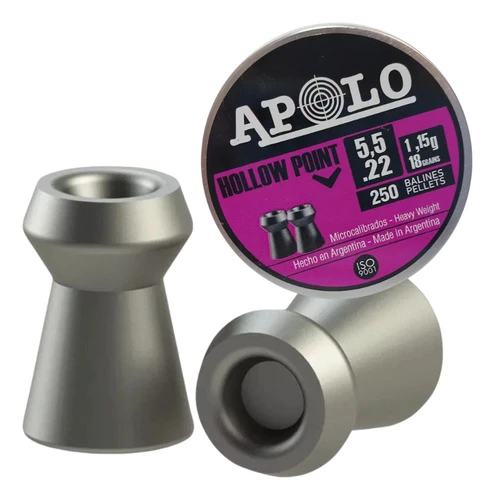 Balines Apolo Hollow Point 5.5mm X 5 Latas De 250 Aire C 0