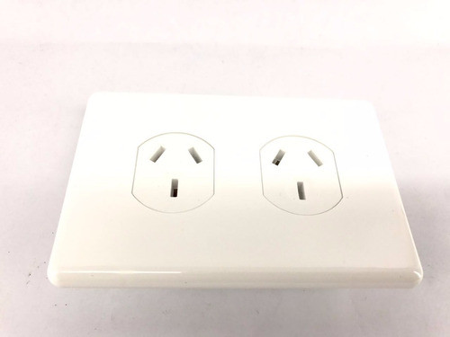 Tapa Tecnova Toma Corriente Doble Blanco 10a 250v 0