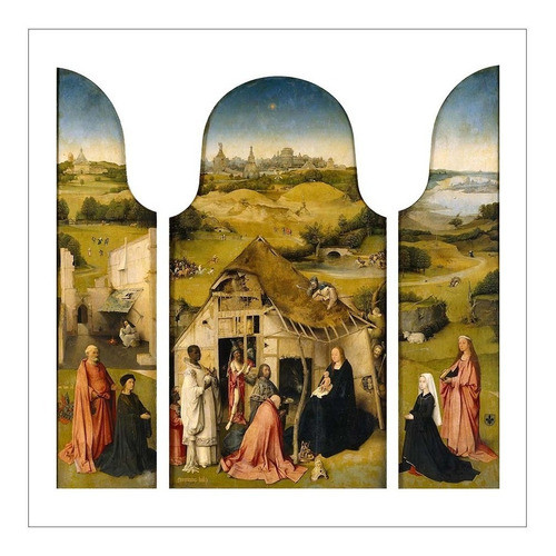 Lamina Fine Art La Adoracion De Los Magos Bosch 40x42 M Y C 0