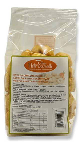 Taralli 100% Italiano Sabor Hinojo  (snack Sur De Italia) 0