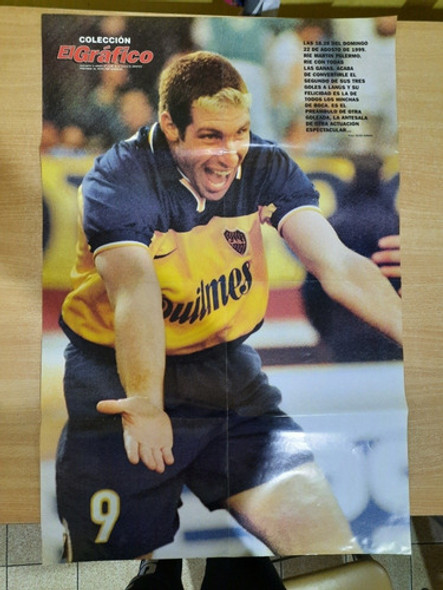 Poster Gigante Boca Juniors Martin Palermo El Grafico Año 99 0