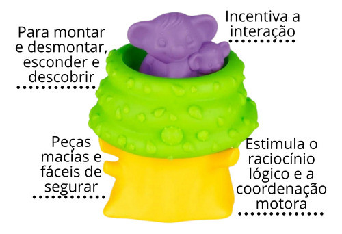 Brinquedo 4 Pç Cade Coalas Ludico Divertido Crianca Infantil 1