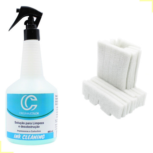 Esponja Compatível Para Epson L6161 + Solução De Limpeza 0