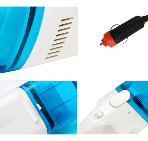 Aspiradora Portatil 60w Blanco 12v Universal Auto Premium 1