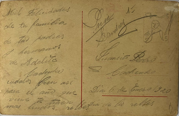 Antigua Postal Romántica, Foto Retrato, Mujer, Año 1920 Pr34 1