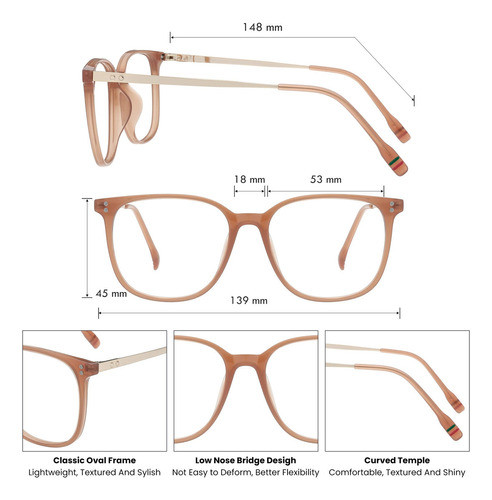 Gudvue Gafas De Luz Azul De Gran Tamano, Para Lectura/juego/ 1