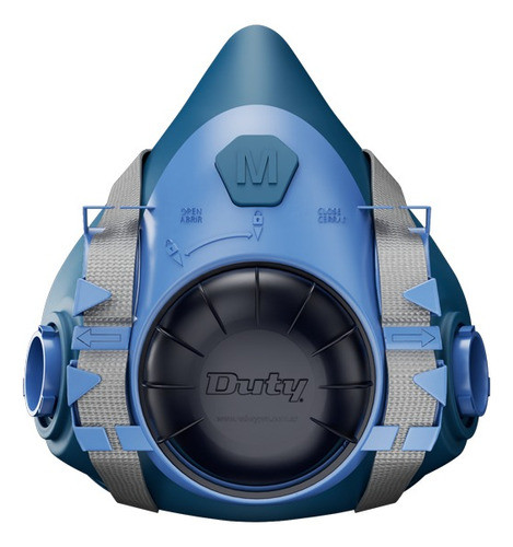 Semimáscara Duty 5502 Silicona Talle: M - Sin / Filtros - 1