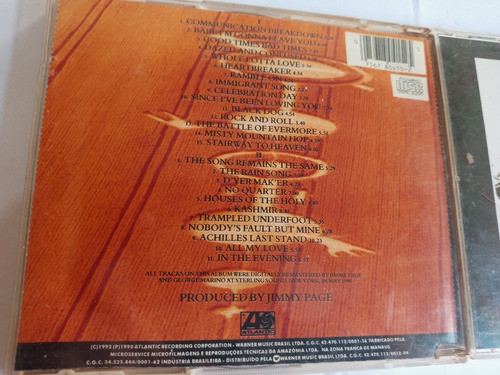 Cd Duplo Led Zeppelin  Remasters 1