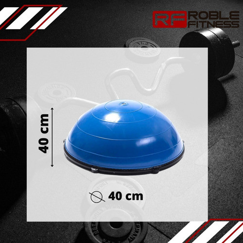 Semi Esfera Bosu Bozu Fitness 40cm C/ Banda Elástica 1