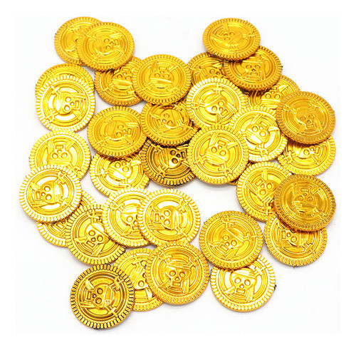 Set Decorativo Para Fiesta Pirata Banderin Bandera Monedas 1