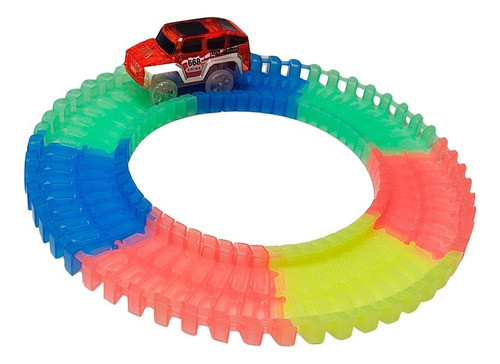 Pista Flexible Variety Tracks 56 Piezas Auto Jeep 70 Cm 0