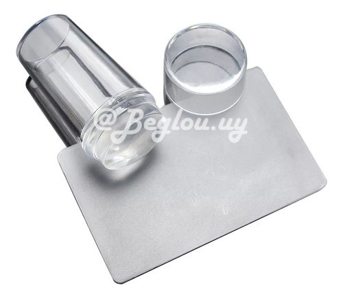 Sello Para Stamping Transparente Con Raspador Y Tapa 0