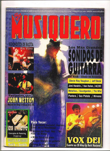 Revista El Musiquero N° 123 Vox Dei Wetton Redonditos B5 0