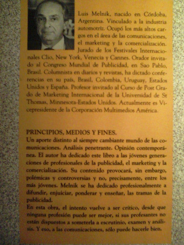 La Publicidad Principios Medios Y Fines Luis Melnik 1
