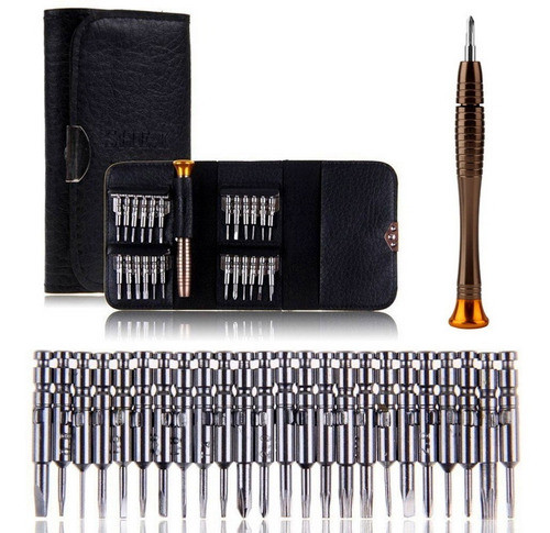 Kit 25 Chaves Precisão Torx Reparo Celular Relógio Tablet 0