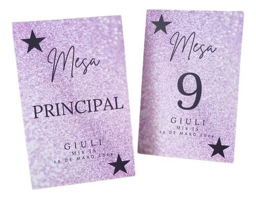 10 Numeros Mesa 15 Años Casamiento Boda Personalizados 0