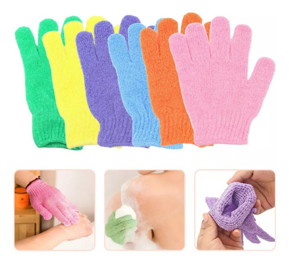 Guante Exfoliante X12 Manopla Suave, Baño, Spa, Corp.facial 0