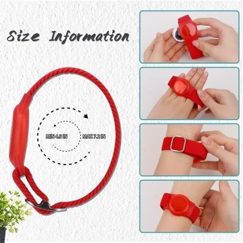 Pulsera Para Niños Compatible Con Airtag Ajustable Roja 1