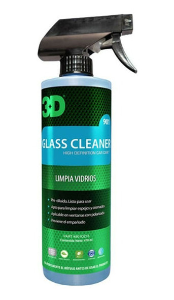 Limpia Vidrios Glass Cleaner 3d Detailing 470ml Ready Mix 0 Limpia Vidrios Glass Cleaner 3d Detailing 470ml Ready Mix 0