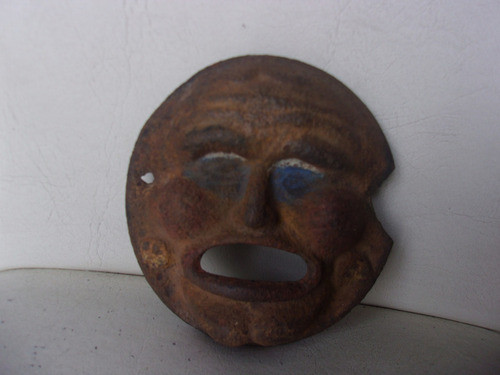 Antigua Cara De Vieja Juego De Sapo Hierro 0
