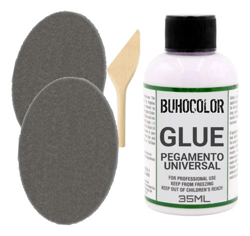 Kit Para Pegar Cuero Parches + Glue + Inserta Parche 0