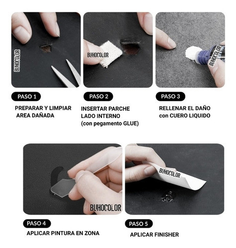 Kit Para Pegar Cuero Parches + Glue + Inserta Parche 1