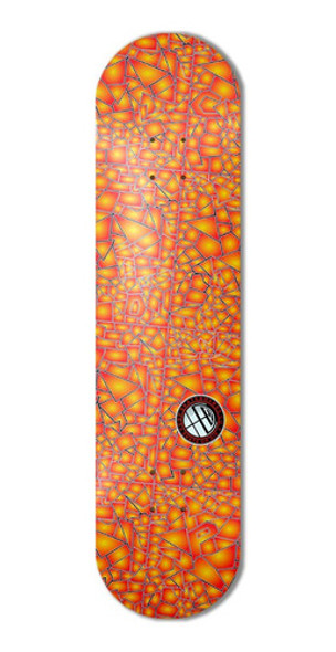 Cdp Mosaico Naranja Tabla Skate Guatambu Medida 8.25 0
