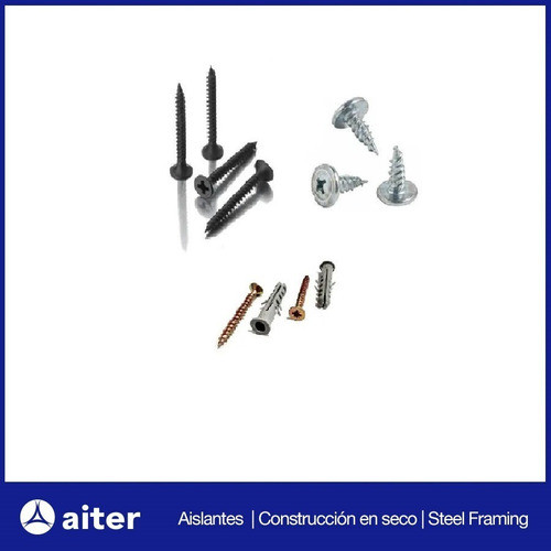Kit Tornillos T1 T2 Aguja-fijaciones Cielorraso - Tel 12 M2 1