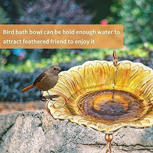 Comedero Mumtop Para Pajaros De Cristal Girasol- Estaca 78cm 1