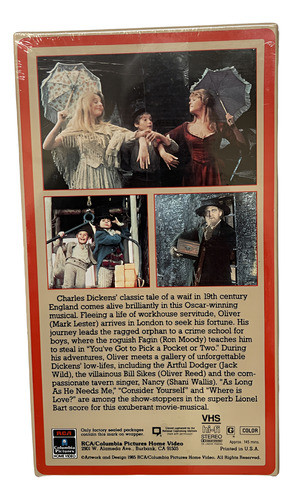 Oliver! Película Vhs Ntsc Original Charles Dickens Sellada 1