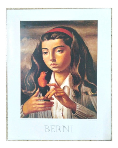 Lámina Antonio Berni Niña Y El Pájaro Nektararte 0