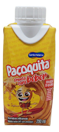 Paçoquita Pronta Para Beber Kit Com 3 Unidades De 200ml 1