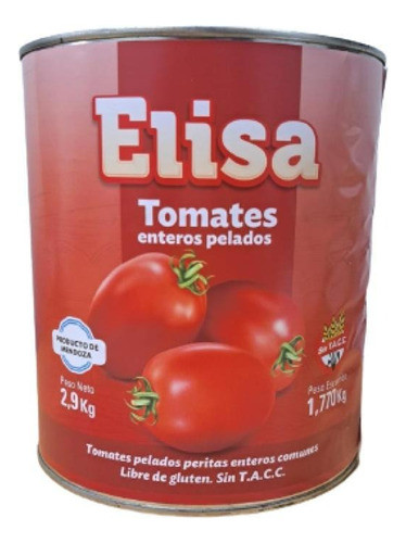 Tomates Pelados Peritas Enteros 2930 Grs - Elisa 0