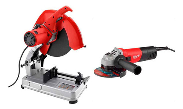 Combo Sensitiva 14'' + Amoladora Milwaukee 4.1/2'' 6177-59g 0