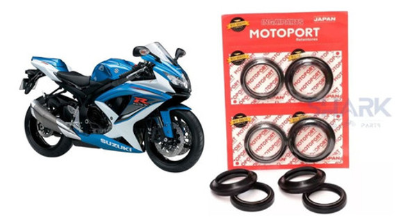 Retentor De Bengala + Guarda Pó Suzuki Gsx-r 750 Srad (4pçs) 0