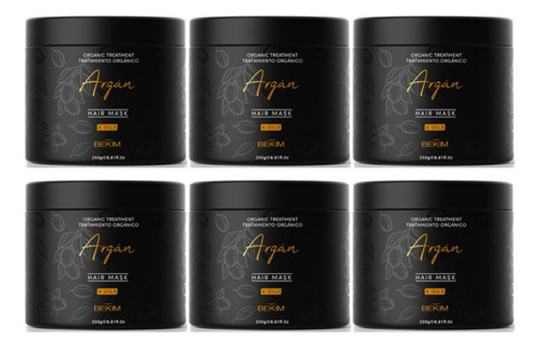 6 Mascara Argan 4 Oils X 250 Ml Bekim 0