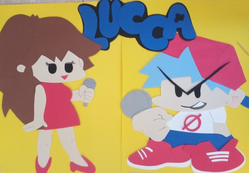 Personales Goma Eva Friday Night Funkin Decoración Cumple 1