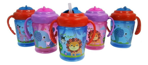 Vaso Con Sorbito Y Asas 270 Ml. Para Bebes Y Niños - Bip1037 0