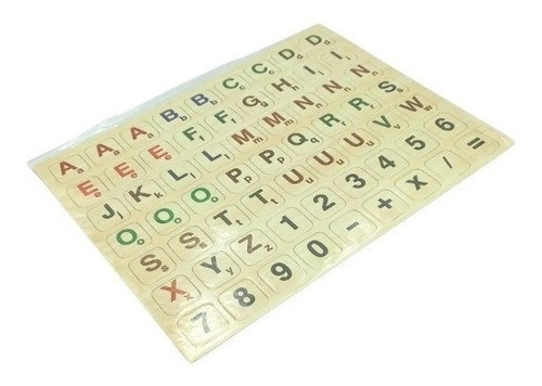 Abecedario + Numeros Magnetico Simil Madera Mediano 3x3 Cm 1