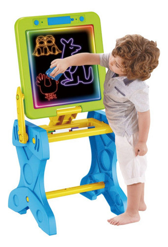 Pizarra Lcd De Dibujo Para Niños Con Dos Posiciones Y Banco 0