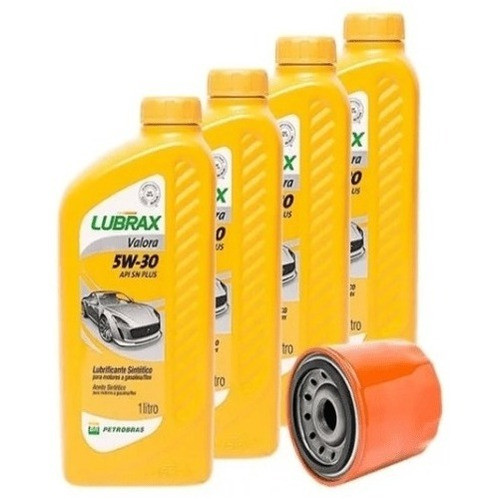 Kit Troca De Óleo Lubrax Prisma 5w30 0