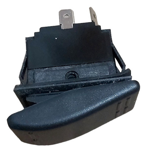 Tecla De 1 Punto Plastica Negra 12 Volt Nautica 0