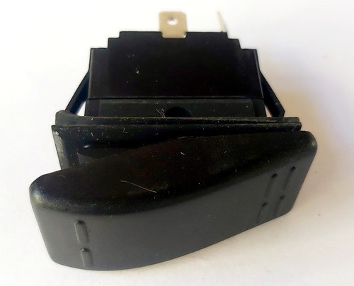 Tecla De 1 Punto Plastica Negra 12 Volt Nautica 1