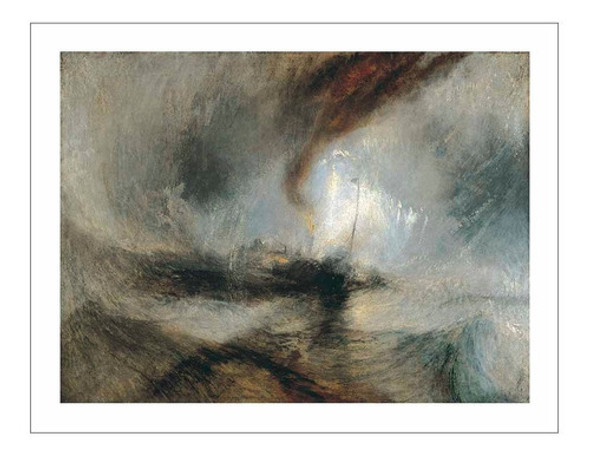 Lamina Fine Art Tormenta De Nieve Turner 30x40 M Y C 0